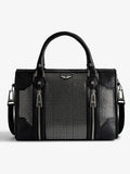 Zadig & Voltaire  -  Sac noir à clous femme