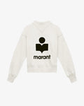 Isabel Marant -  Pull à logo blanc femme