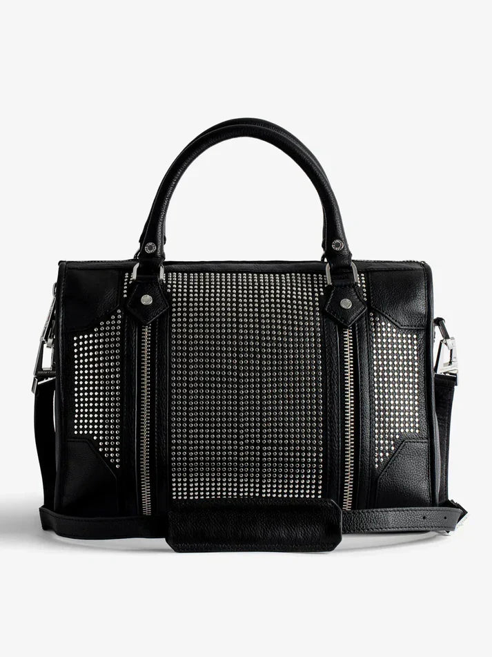 Zadig & Voltaire  -  Sac noir à clous femme