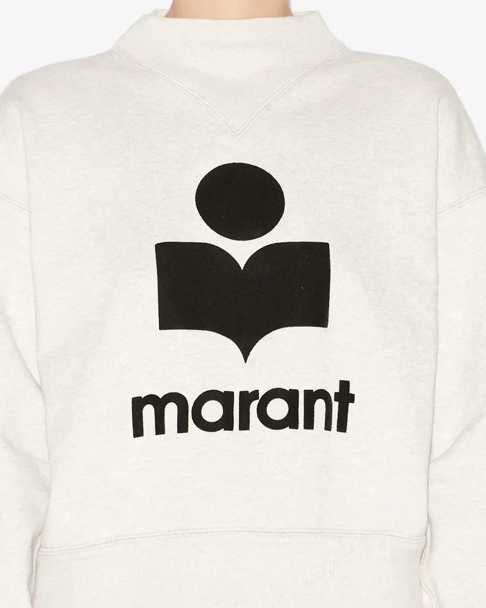 Isabel Marant -  Pull à logo blanc femme