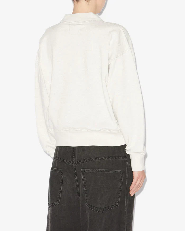 Isabel Marant -  Pull à logo blanc femme