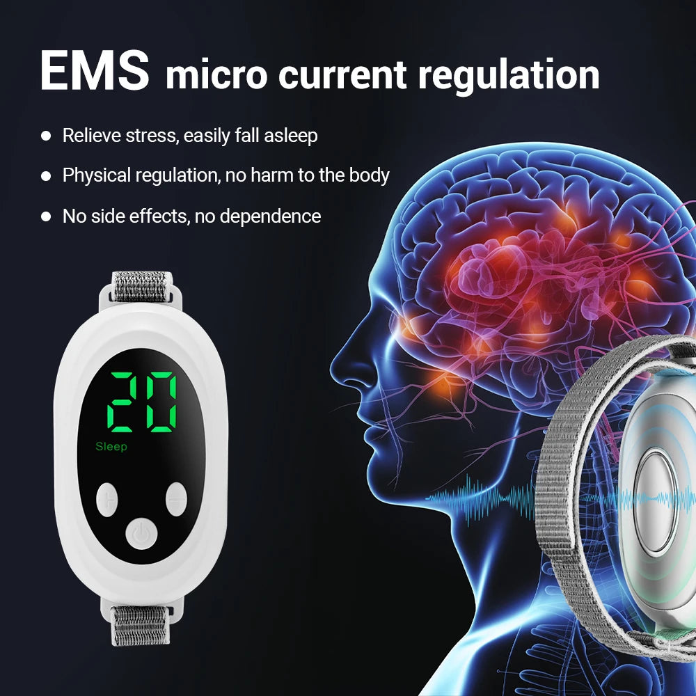 Smart Sleep Aid Instrument Anxiety Relief Neuro Sleep Nerves Insomnia Soothe Device Micro-Current Pulse Stimulation Sleeping Aid