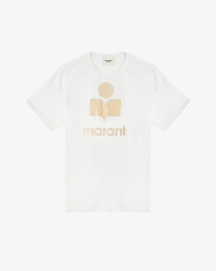 Isabel Marant - teeshirt femme blanc/or